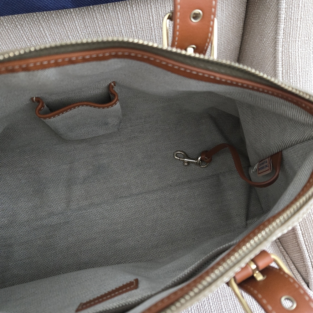 DOONEY & BOURKE NWOT PEBBLE LEATHER SATCHEL w/ coin purse - Picture 10 of 10